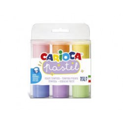 CARIOCA ΤΕΜΠΕΡΕΣ ΣΕ ΒΑΖΑΚΙΑ PASTEL 6 ΧΡΩΜΑΤΑ 25 ml CARIOCA ΤΕΜΠΕΡΕΣ ΣΕ ΒΑΖΑΚΙΑ PASTEL 6 ΧΡΩΜΑΤΑ 25 ml